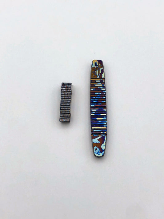 Timascus Pocket Clip / Backspacer #005