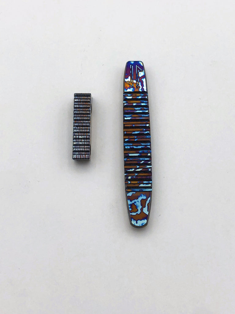 Timascus Pocket Clip / Backspacer #010